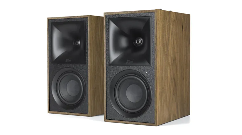 Klipsch Powered Left & Right Bookshelf Speaker - Wireless Pair with Bluetooth - The Fives - Walnut (KL-THEFIVESWAL) Klipsch Powered Left & Right Bookshelf Speaker - Wireless Pair with Bluetooth - The Fives - Walnut (KL-THEFIVESWAL)