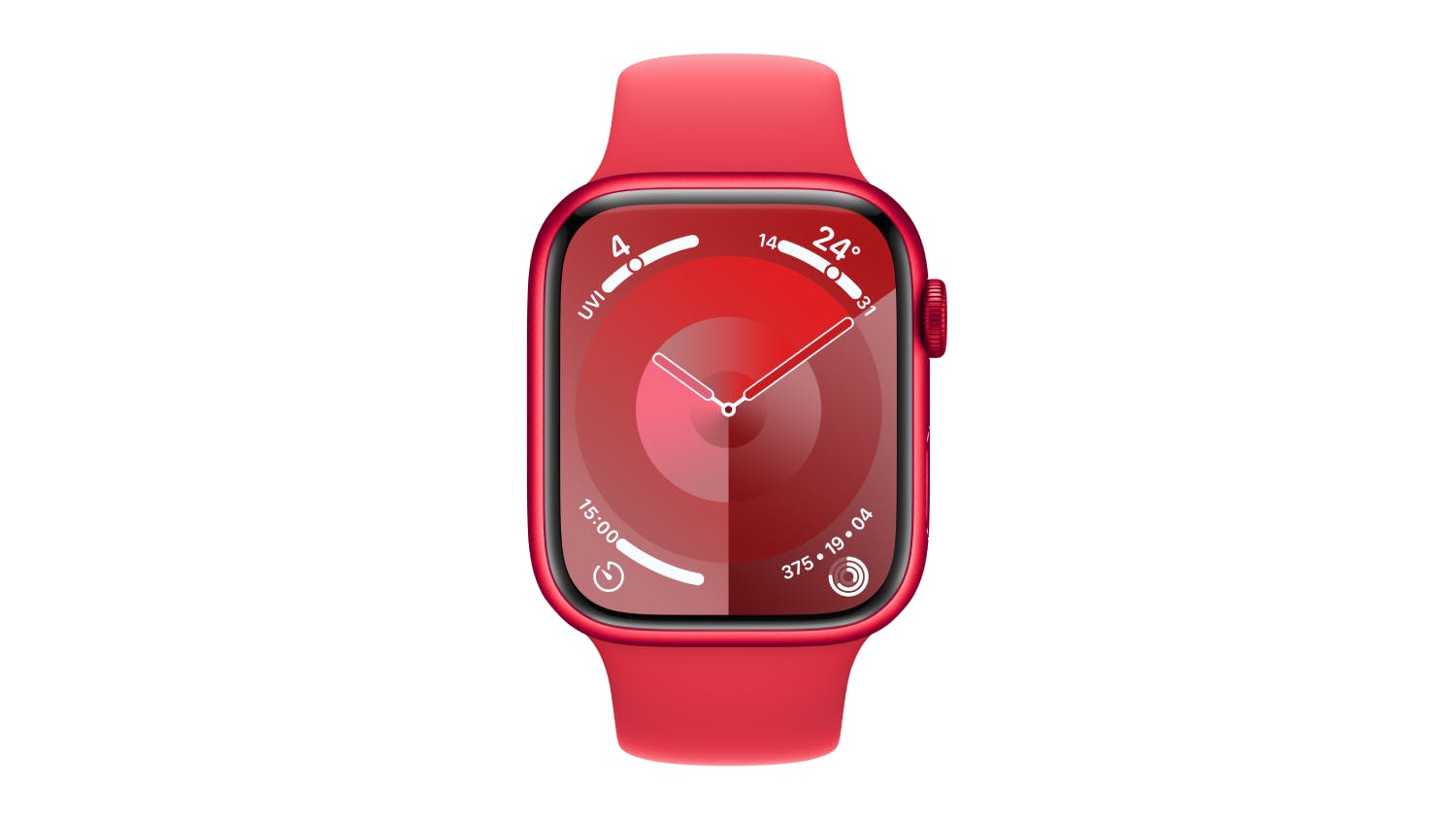 Apple Watch Series 9 - (PRODUCT)RED Aluminium Case with (PRODUCT)RED Sport Band - M/L (45mm, Cellular & GPS, Bluetooth)