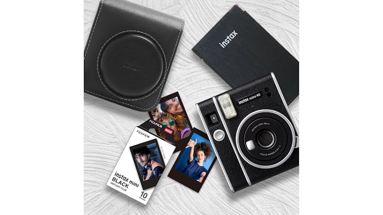 Instax Mini 40 Instant Film Camera - Black (2023 Limited Edition Gift Pack)