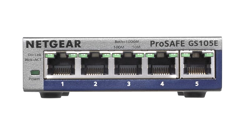 Netgear 5-Port Gigabit Ethernet Switchboard Netgear 5-Port Gigabit Ethernet Switchboard