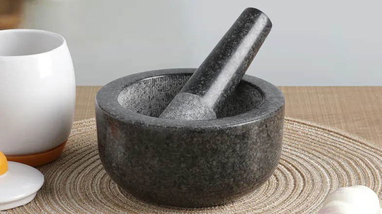 Gourmet Kitchen Granite Mortar & Pestle Gourmet Kitchen Granite Mortar & Pestle