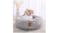 Charlie's "Snookie" Faux Fur Pet Bed w/ Hood Small - Grey Charlie's "Snookie" Faux Fur Pet Bed w/ Hood Small - Grey