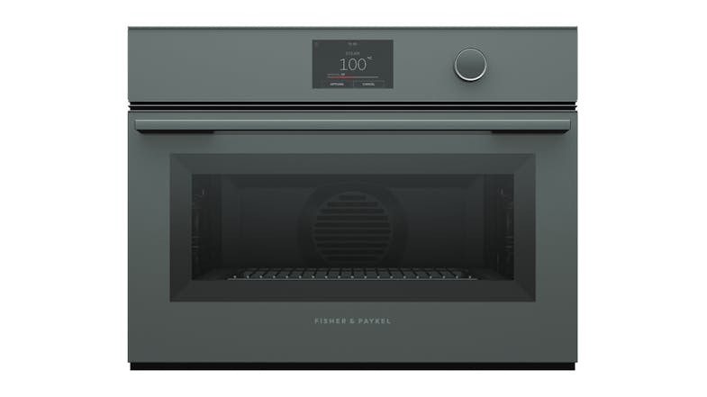 Fisher & Paykel 60cm Built-In Compact Steam Oven with 23 Functions - Grey Glass (Series 9/OS60NMTDG1) Fisher & Paykel 60cm Built-In Compact Steam Oven with 23 Functions - Grey Glass (Series 9/OS60NMTDG1)