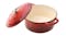 Gourmet Kitchen Cast Iron Casserole Dish 28cm - Cherry Red Gourmet Kitchen Cast Iron Casserole Dish 28cm - Cherry Red