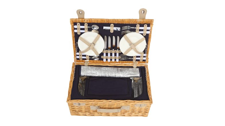 Sherwood Ascot Wicker Picnic Set & Basket - Natural Sherwood Ascot Wicker Picnic Set & Basket - Natural