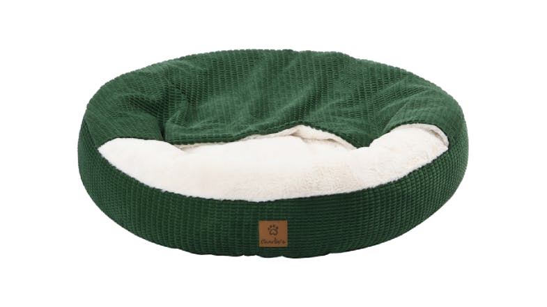 Charlie's "Snookie" Corncob Fabric Pet Bed with Hood Medium - Green Charlie's "Snookie" Corncob Fabric Pet Bed with Hood Medium - Green