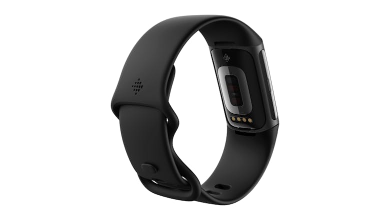 Fitbit Charge 6 Fitness Tracker - Black Aluminum Case with Obsidian Band (GPS, Bluetooth)