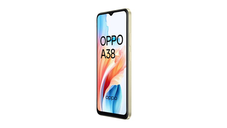 OPPO A38 4G 128GB Smartphone - Glowing Gold (Open Network)