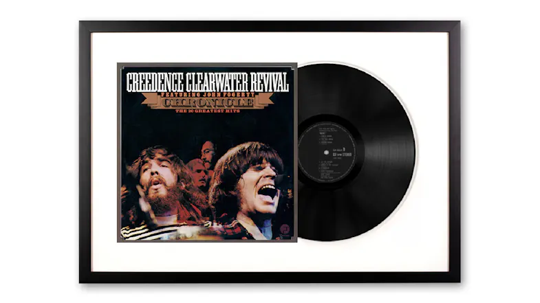 Creedence Clearwater Revival ft. John Fogerty - Chronicle: The 20 Greatest Hits Framed Vinyl + Album Art Creedence Clearwater Revival ft. John Fogerty - Chronicle: The 20 Greatest Hits Framed Vinyl + Album Art