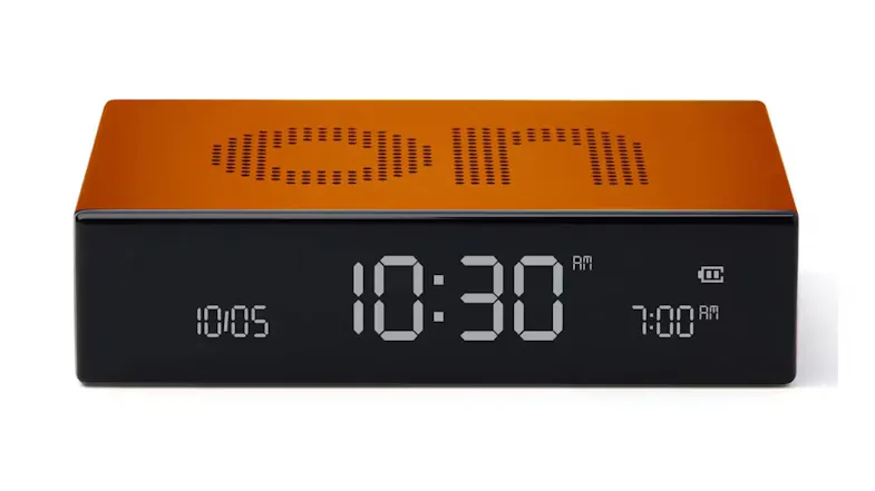 Lexon Flip Premium Alarm Clock - Orange Lexon Flip Premium Alarm Clock - Orange