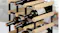 TSB Living 12 Bottle Wire & Wood Wine Rack - Black/Light Wood TSB Living 12 Bottle Wire & Wood Wine Rack - Black/Light Wood