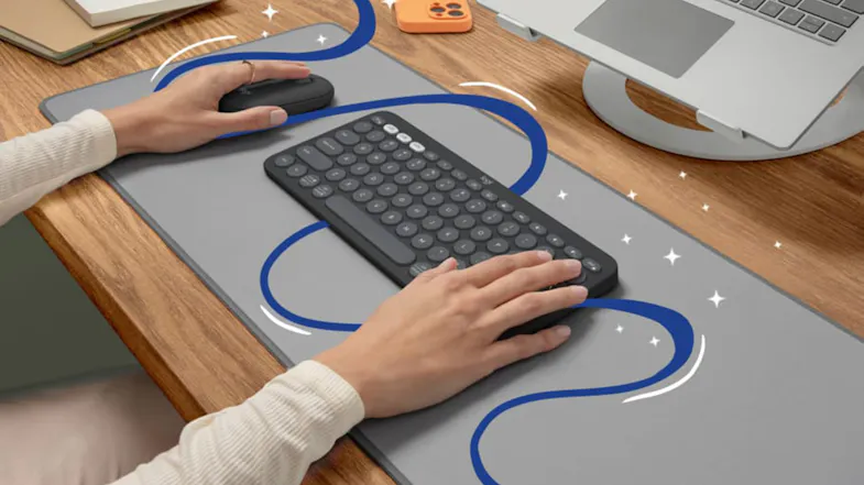 Logitech Keys 2 K380s Pebble Wireless Keyboard - Tonal Graphite Logitech Keys 2 K380s Pebble Wireless Keyboard - Tonal Graphite