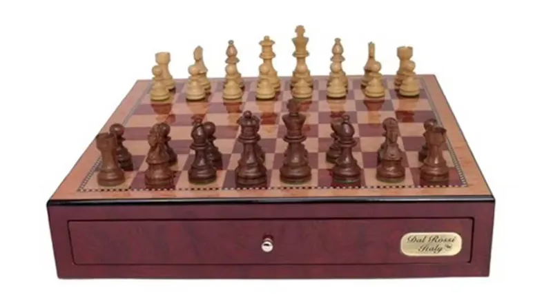 Dal Rossi Italy 18" Chess Box with Drawers Dal Rossi Italy 18" Chess Box with Drawers
