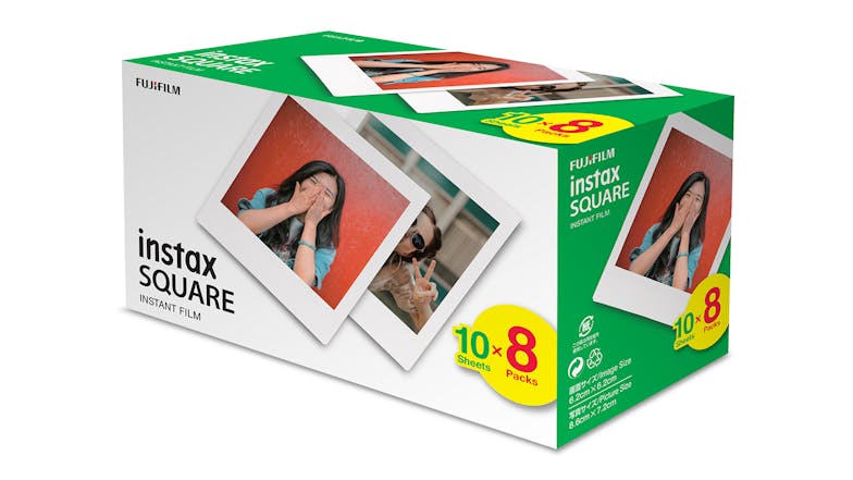 Instax Square Film - White (80 Pack)