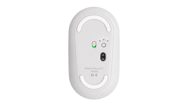 Logitech Mouse 2 M350s Pebble Wireless Mouse - Tonal White Logitech Mouse 2 M350s Pebble Wireless Mouse - Tonal White