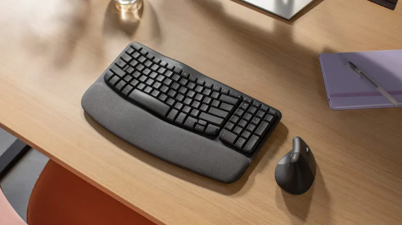 Logitech Wave Keys Ergonomic Wireless Keyboard - Graphite Logitech Wave Keys Ergonomic Wireless Keyboard - Graphite