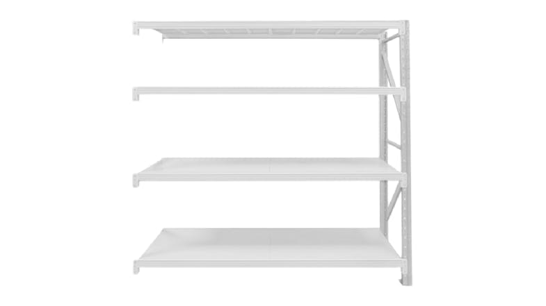 TSB Living 4 Tier Longspan Add-On Shelving Unit 1.5m - Grey-White TSB Living 4 Tier Longspan Add-On Shelving Unit 1.5m - Grey-White