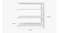 TSB Living 4 Tier Longspan Add-On Shelving Unit 2m - Grey White TSB Living 4 Tier Longspan Add-On Shelving Unit 2m - Grey White