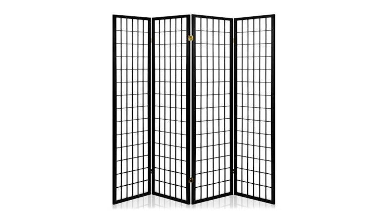 TSB Living 4-Panel Room Divider - Black/White TSB Living 4-Panel Room Divider - Black/White