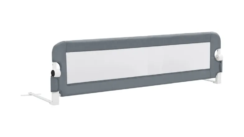 An angled side view of the Toddler Safety Bed Rail An angled side view of the Toddler Safety Bed Rail