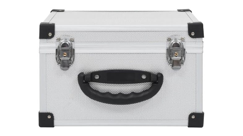 NNEVL CD Storage in a sleek aluminium and silver finish NNEVL CD Storage in a sleek aluminium and silver finish