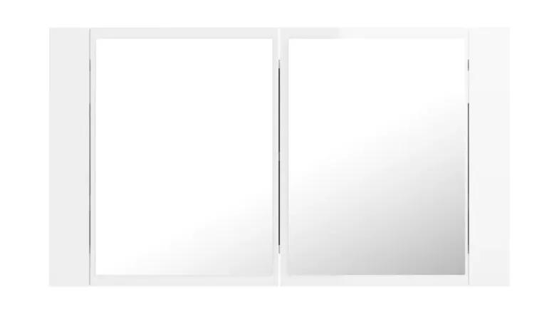 NNEVL LED Backlit Bathroom Mirror Cabinet in 80 x 12 x 45cm NNEVL LED Backlit Bathroom Mirror Cabinet in 80 x 12 x 45cm