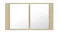NNEVL LED Backlit Bathroom Mirror Cabinet in 80 x 12 x 45cm NNEVL LED Backlit Bathroom Mirror Cabinet in 80 x 12 x 45cm