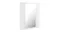 Angled view of a mirror cabinet with a gloss white finish Angled view of a mirror cabinet with a gloss white finish