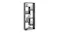 Modern wall shelves displaying books and decorative accents Modern wall shelves displaying books and decorative accents
