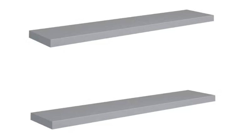 NNEVL Ledge Wall Shelves 2 pcs. 120 x 23.5 x 3.8cm - Grey NNEVL Ledge Wall Shelves 2 pcs. 120 x 23.5 x 3.8cm - Grey