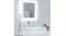 NNEVL LED Backlit Bathroom Mirror 40x8.5x37cm White NNEVL LED Backlit Bathroom Mirror 40x8.5x37cm White