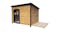 TSB Living Wooden Dog Kennel with Hunge Roof, PVC Door Flap TSB Living Wooden Dog Kennel with Hunge Roof, PVC Door Flap