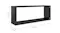 NNEVL Wall Shelves Floating Rectangle 4pcs. 60 x 15 x 33cm - Gloss Black NNEVL Wall Shelves Floating Rectangle 4pcs. 60 x 15 x 33cm - Gloss Black