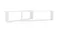 NNEVL Floating Rectangle Wall Shelves 2pcs. 100 x 15 x 30 - White NNEVL Floating Rectangle Wall Shelves 2pcs. 100 x 15 x 30 - White