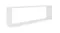NNEVL Floating Rectangle Wall Shelves 2pcs. 100 x 15 x 30 - White NNEVL Floating Rectangle Wall Shelves 2pcs. 100 x 15 x 30 - White
