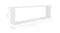 NNEVL Floating Rectangle Wall Shelves 2pcs. 100 x 15 x 30 - White NNEVL Floating Rectangle Wall Shelves 2pcs. 100 x 15 x 30 - White