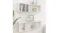 NNEVL Floating Rectangle Wall Shelves 2pcs. 100 x 15 x 30 - White NNEVL Floating Rectangle Wall Shelves 2pcs. 100 x 15 x 30 - White