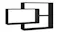 NNEVL Wall Shelves 104 x 20 x 58.5cm - Gloss Black NNEVL Wall Shelves 104 x 20 x 58.5cm - Gloss Black