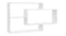 NNEVL Wall Shelves 104 x 20 x 58.5cm - Gloss White NNEVL Wall Shelves 104 x 20 x 58.5cm - Gloss White