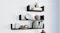 NNEVL U-shape floating shelves with decor mounted on a wall NNEVL U-shape floating shelves with decor mounted on a wall