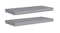 NNEVL Ledge Wall Shelves 2pcs. 60 x 23.5 x 3.8cm - Grey NNEVL Ledge Wall Shelves 2pcs. 60 x 23.5 x 3.8cm - Grey