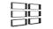 NNEVL Wall Shelves Floating Rectangle 6pcs. 60 x 15 x 33cm - Grey NNEVL Wall Shelves Floating Rectangle 6pcs. 60 x 15 x 33cm - Grey