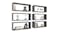 NNEVL Wall Shelves Floating Rectangle 6pcs. 60 x 15 x 33cm - Grey NNEVL Wall Shelves Floating Rectangle 6pcs. 60 x 15 x 33cm - Grey