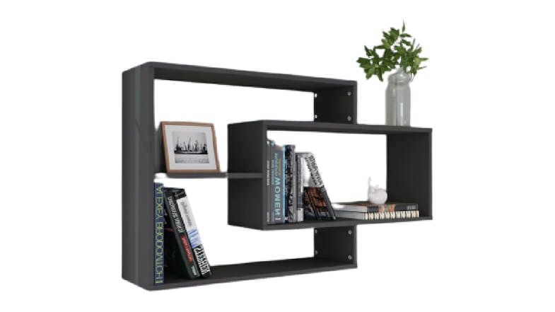 NNEVL Wall Shelves 104x20x58.5cm - Grey NNEVL Wall Shelves 104x20x58.5cm - Grey