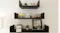 NNEVL U-shape floating shelves with decor mounted on a wall NNEVL U-shape floating shelves with decor mounted on a wall