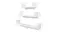 NNEVL U-Shape Floating Wall Shelves 6pcs. - White NNEVL U-Shape Floating Wall Shelves 6pcs. - White