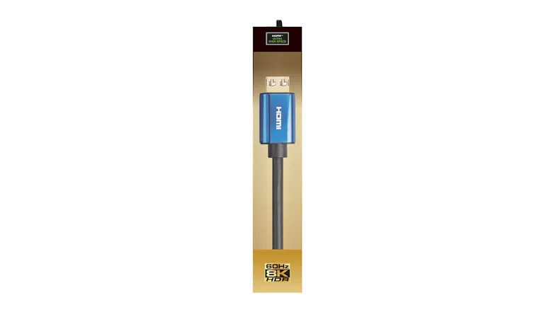 Vanco Bluejet HDMI eARC Cable - 1.8m (BJVP1008) 48 Gbps Supports HDR 4K@120Hz & 8K@60Hz Vanco Bluejet HDMI eARC Cable - 1.8m (BJVP1008) 48 Gbps Supports HDR 4K@120Hz & 8K@60Hz