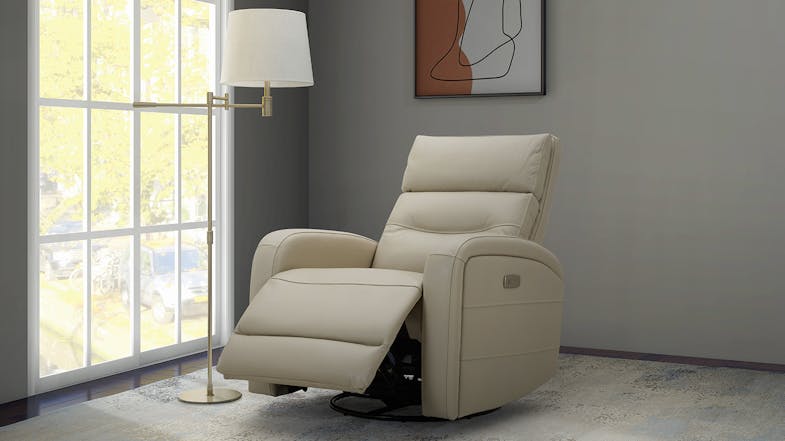 Marseille Leather Swivel and Glider Electric Recliner Chair Marseille Leather Swivel and Glider Electric Recliner Chair