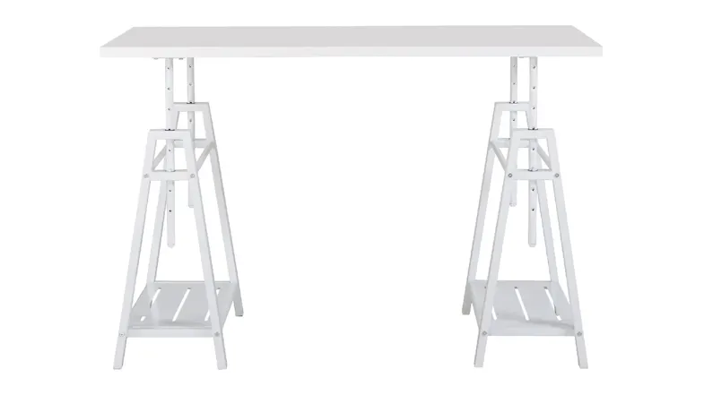 TSB Living Adjustable Metal Frame Desk - White TSB Living Adjustable Metal Frame Desk - White