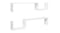 NNEVL Wall Shelves S-Shape Floating 100 x 15 x 20cm 2pcs. - White NNEVL Wall Shelves S-Shape Floating 100 x 15 x 20cm 2pcs. - White